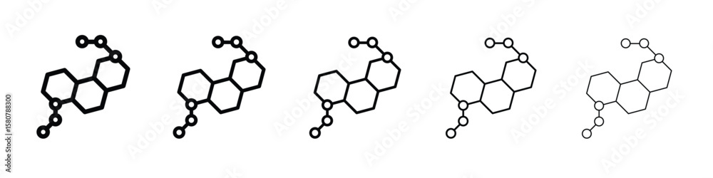 Fototapeta premium Hormones icon symbol, logo illustration. Pixel perfect vector graphics