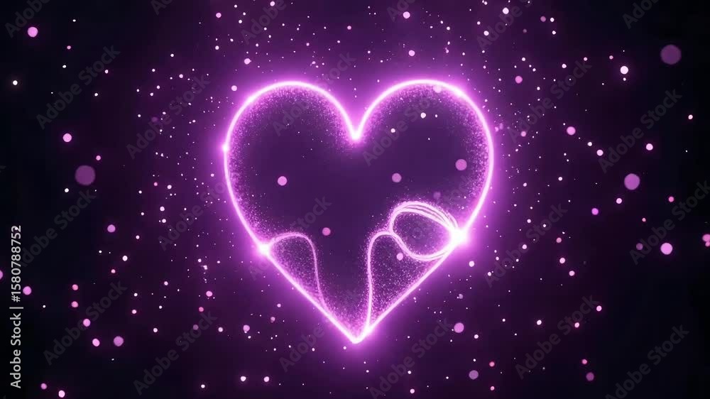 A glowing neon heart pulsing with radiant energy against a starry background — symbolizing love, connection, and the warmth of human emotions in a digital world. A glowing neon heart pulsing with radiant energy against a starry background — symbolizing love, connection, and the warmth of human emotions in a digital world.