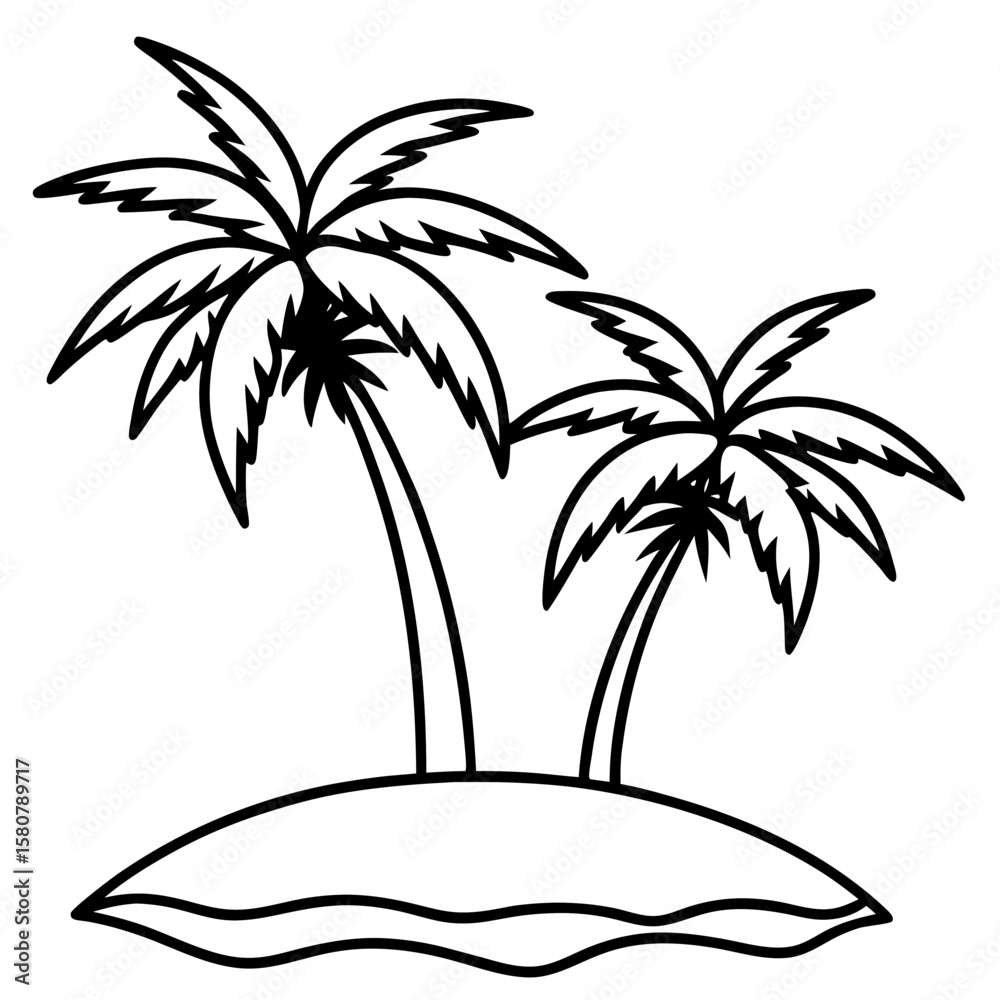 Fototapeta premium TropicPalm Icon