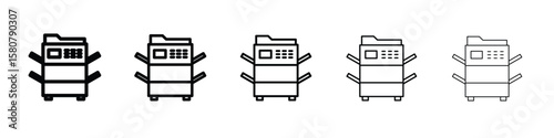 Copier icon symbol, logo illustration. Pixel perfect vector graphics