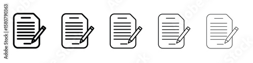 Contract icon symbol, logo illustration. Pixel perfect vector graphics