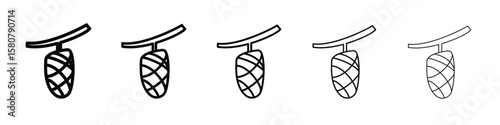 Cocoon icon symbol, logo illustration. Pixel perfect vector graphics