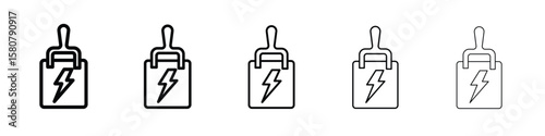 Circuit Breaker icon symbol, logo illustration. Pixel perfect vector graphics