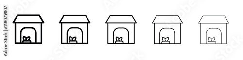 Chicken coop icon symbol, logo illustration. Pixel perfect vector graphics