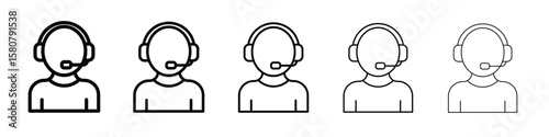 Callcenter icon symbol, logo illustration. Pixel perfect vector graphics