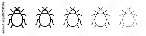 Bedbug icon symbol, logo illustration. Pixel perfect vector graphics
