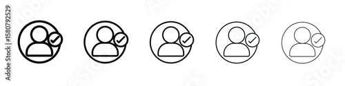 Authentication icon symbol, logo illustration. Pixel perfect vector graphics