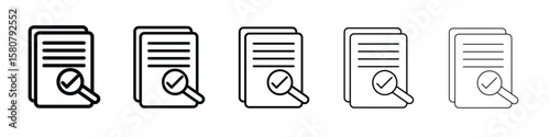 Auditors icon symbol, logo illustration. Pixel perfect vector graphics