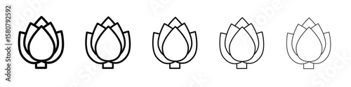 Artichoke icon symbol, logo illustration. Pixel perfect vector graphics