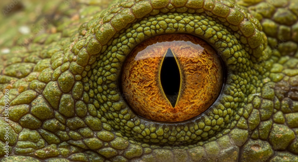Fototapeta premium Reptilian Eye A CloseUp on Natures Intensity