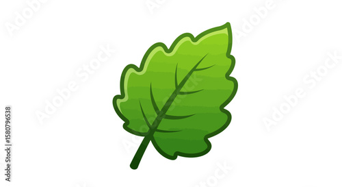 Green Leaf Icon Set: Nature and Ecology Symbols