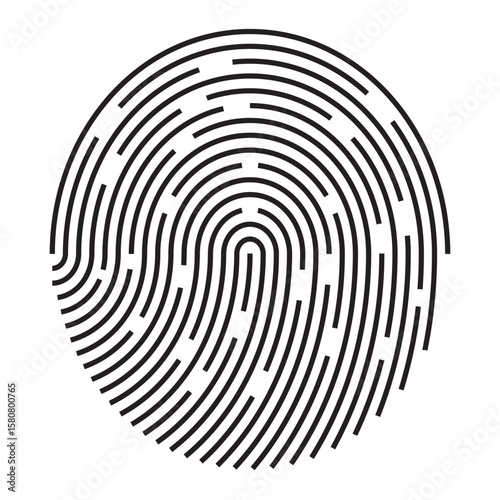 Set fingerprint scanning icon sign – stock Fingerprint scanning icon sign.