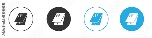 Roof window icon for web or mobile app. Simple flat designs