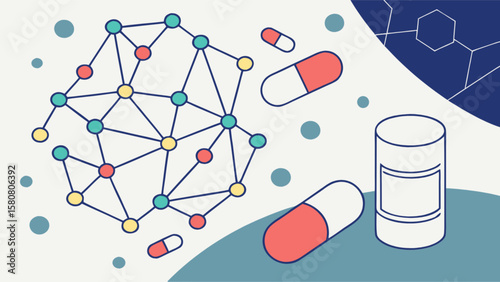 Pharmaceutical network analysis and drug discovery for medical research and healthcare solutions