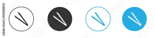 Eyebrow tweezers icon for web or mobile app. Simple flat designs