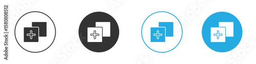 Drag and drop icon for web or mobile app. Simple flat designs