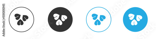 Chickpeas hummus icon for web or mobile app. Simple flat designs