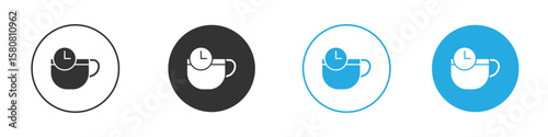 Break icon for web or mobile app. Simple flat designs
