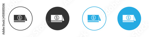 Bankbook icon for web or mobile app. Simple flat designs