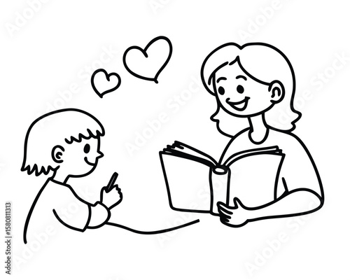 Teacher reading