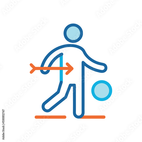 Guided Motion Therapy Line Color Icon
