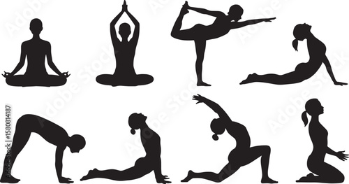 Dynamic Yoga Poses for Fitness and Flexibility, Highlighting Active Wellness and Strength.