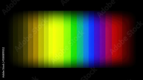 Spectrum of colors arranged in vertical stripes.
