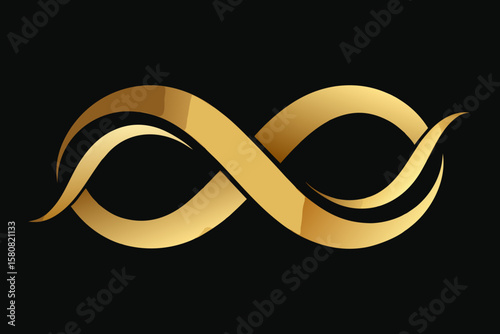 abstract golden symbol