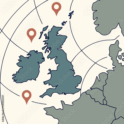 A radar map with NATO bases marked across Europe and North America