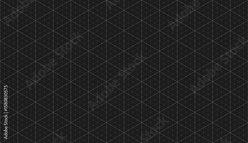 Vector Background with Isometric Triangle Pattern. Paper for graphs, constructions and visual planning. Ideal for blueprints and engineering layouts