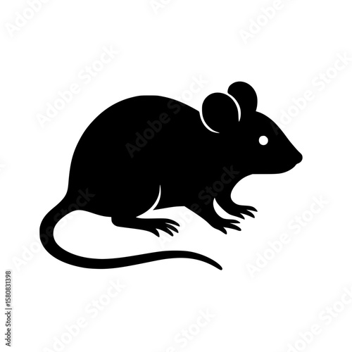 Cute Mouse Icon Vector Illustration