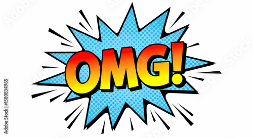 Vector Comic Style Add 'OMG' Pop to Your Project with This Vibrant Graphic