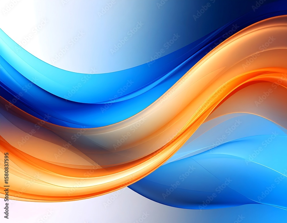 Obraz premium Abstract flowing waves