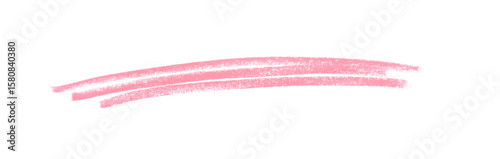 Color pencil strip line stroke, line brush stroke in style on transparent background for design in your work business concept.