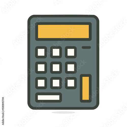 Simple calculator design vector graphic.