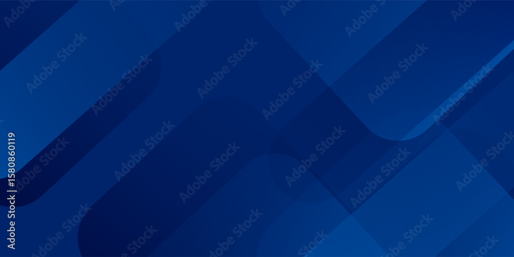Fototapeta premium Abstract blue background with glowing geometric lines. Modern blue gradient square shape design. Modern simple art