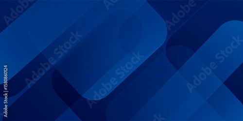 Abstract blue background with glowing geometric lines. Modern blue gradient square shape design. Modern simple