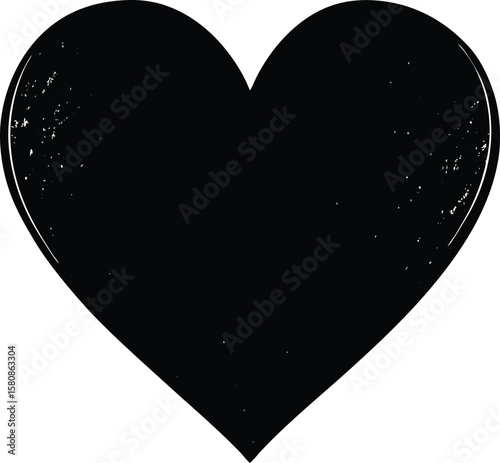a love heart shape on white background.eps