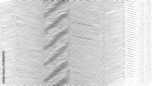 Abstract black and white zigzag lines creating a textured surface pattern
