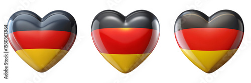 Set For hearts display the flag of germany isolated on transparent background Free Download Set For hearts display the flag of germany isolated on transparent background - GFXLoad