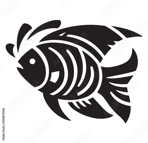 Fish Vector Illustration – Colorful Aquatic Animal Design
