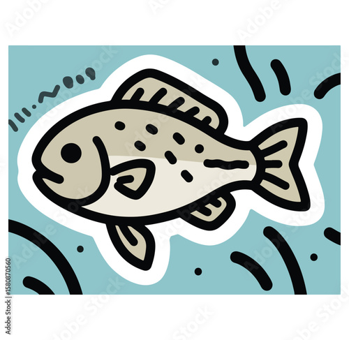 Fish Vector Illustration – Colorful Aquatic Animal Design