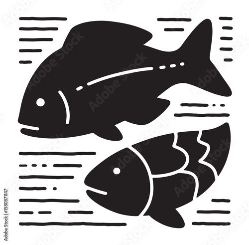 Fish Vector Illustration – Colorful Aquatic Animal Design