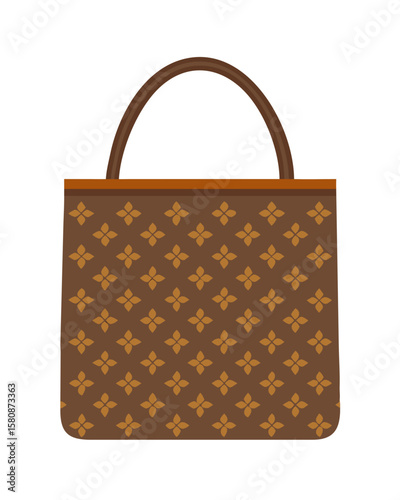 leather handbag isolated on white