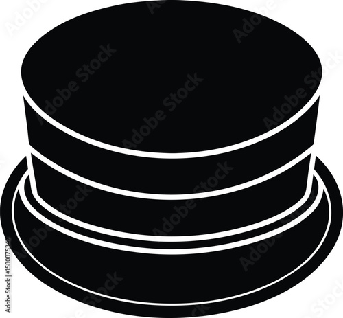 bellhop s hat on white background.eps
