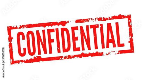  red “Confidential” stamp with distressed ink style, designed for digital use, report labeling, and restricted content markings.
