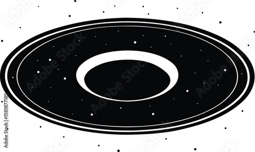black hole accretion disk on white background.eps