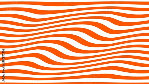 abstract wave animation background, orange and white color.