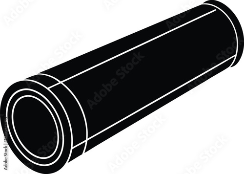 blueprint tube on white background.eps
