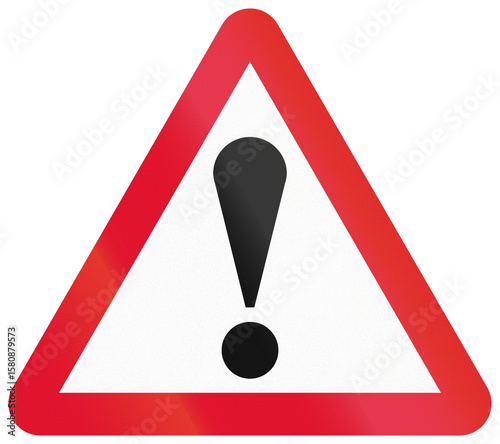 Chinese warning road sign used only in Hong Kong - Other dangers